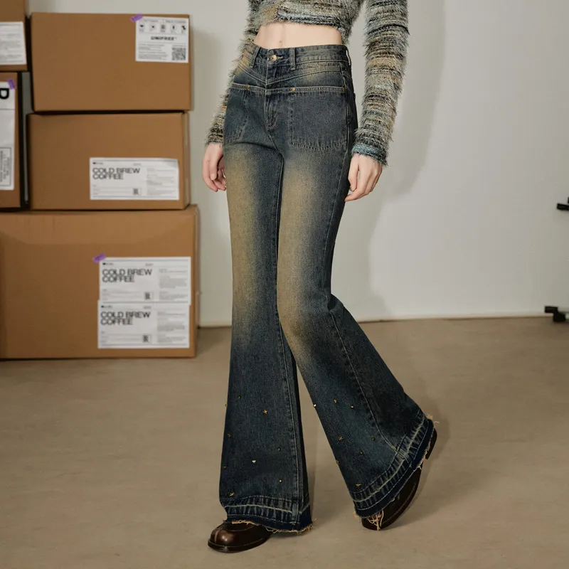 UNIFREE Jeans Women's Vintage Blue-6