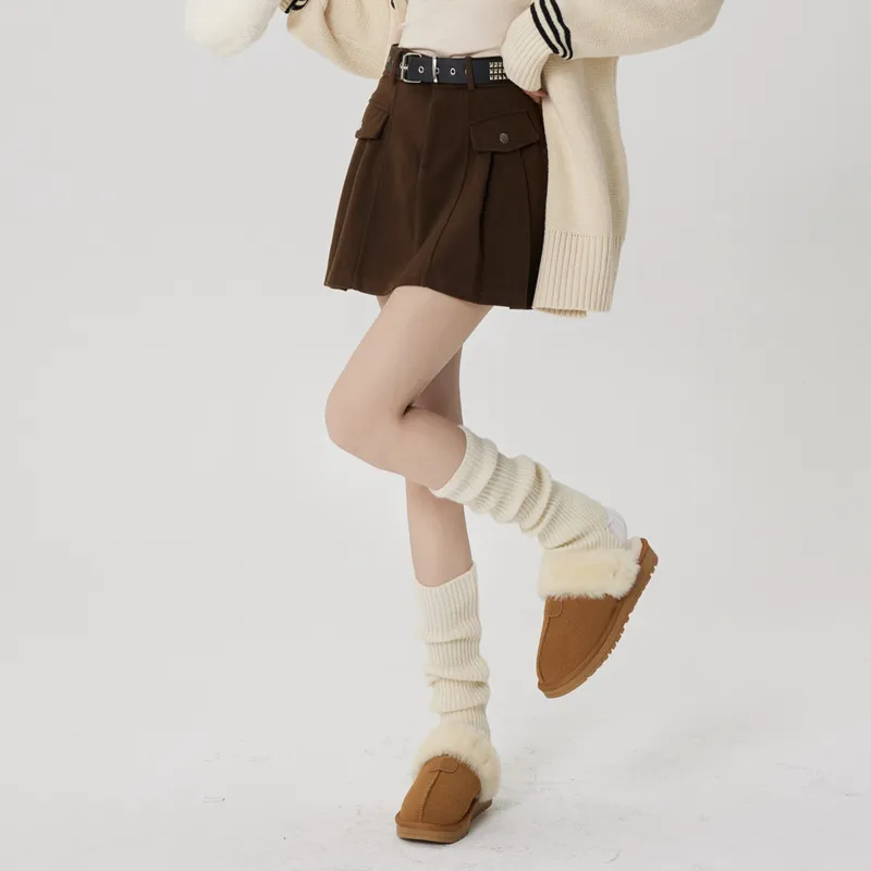 Unifree Casual Short Skirts Women's Dark Coffee-7