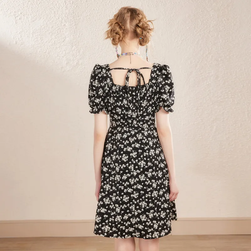 Unifree Short Sleeved Dresses Women's Black-2