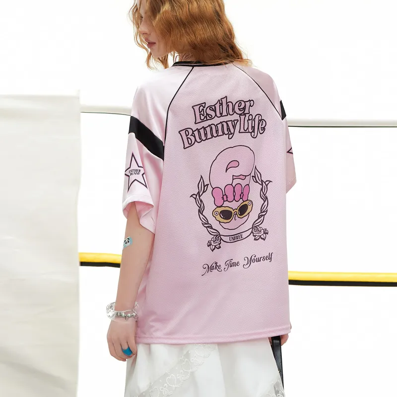 UNIFREE x AISILELIANMING T Shirt Women's Pink-2