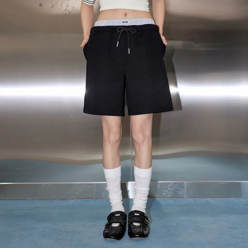 UNIFREE Casual Shorts Women's Black-2