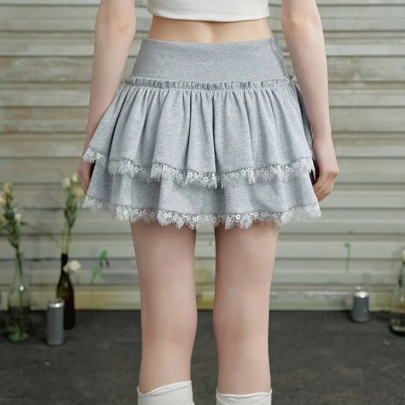 UNIFREE Casual Short Skirts Women's Light Heather Gray-6