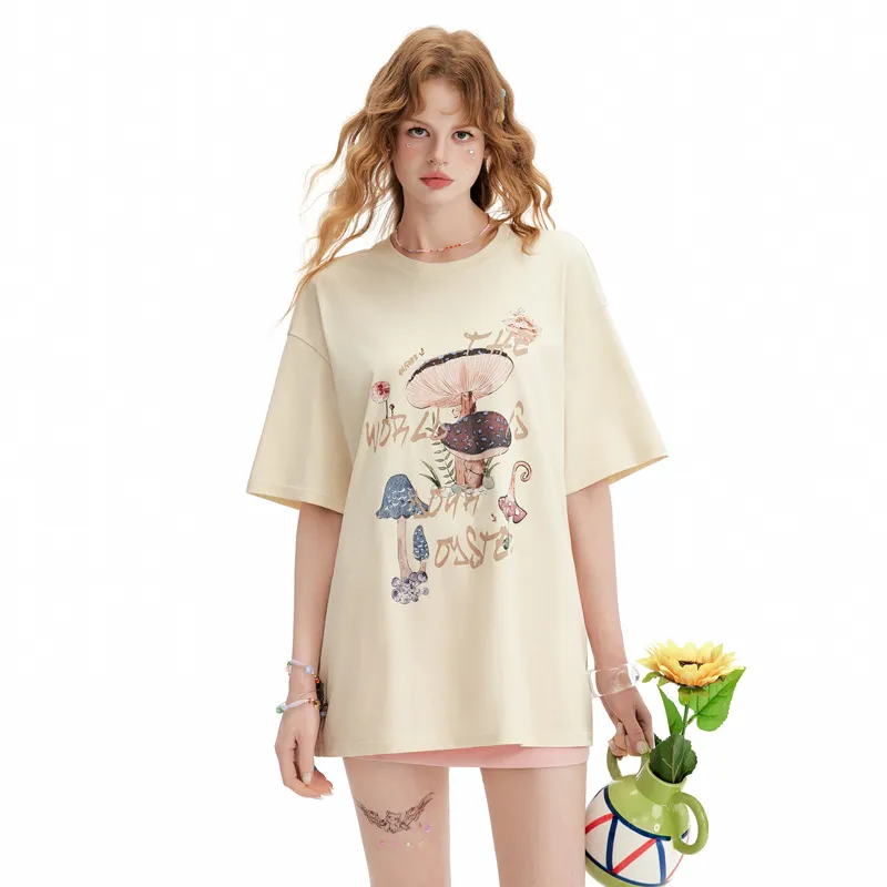 Unifree T Shirts Women's Beige-5