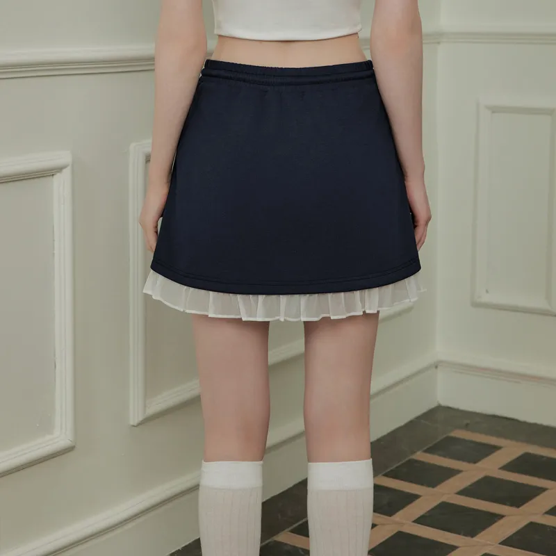 UNIFREE Casual Short Skirts Women's Navy Blue-5