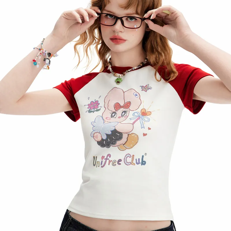 UNIFREE Raglan Sleeve T Shirt Women's-5