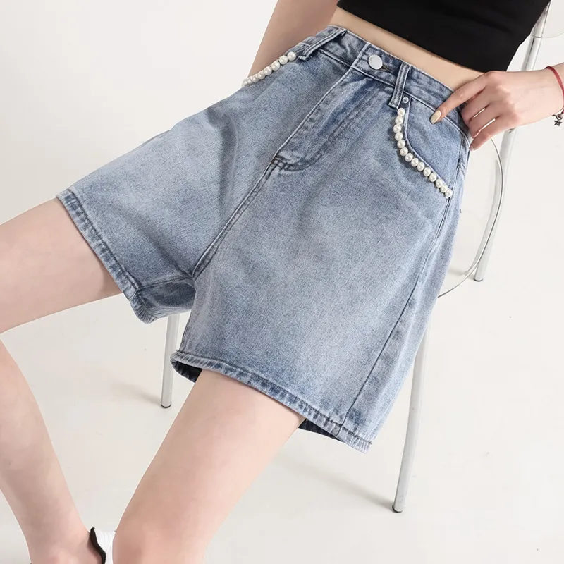 UNIFREE Denim Shorts Women's Blue-4