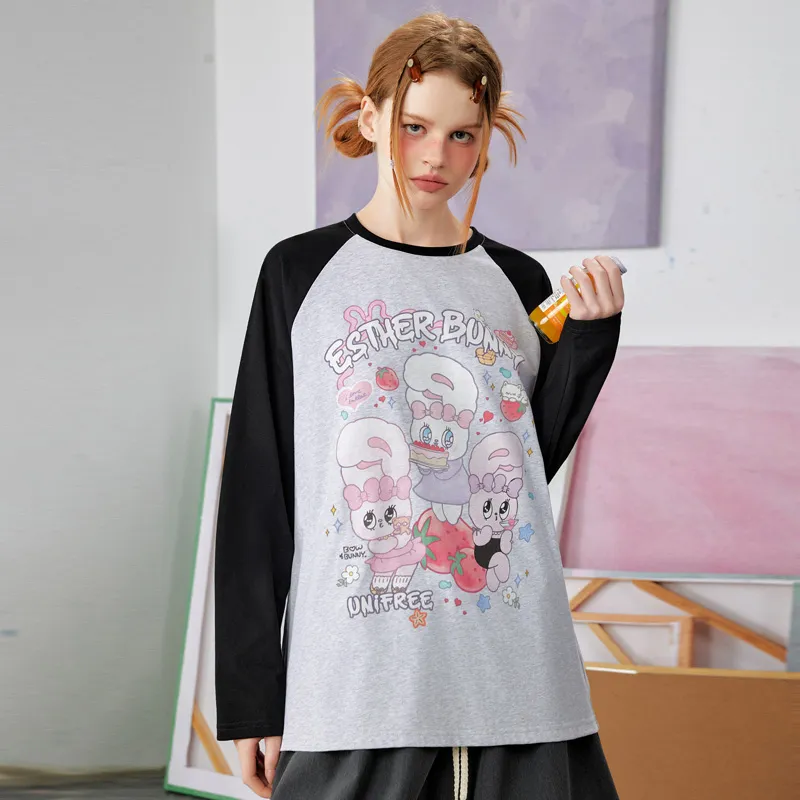 UNIFREE x [UNIFREE X ] Raglan Sleeve T Shirt Women's-4