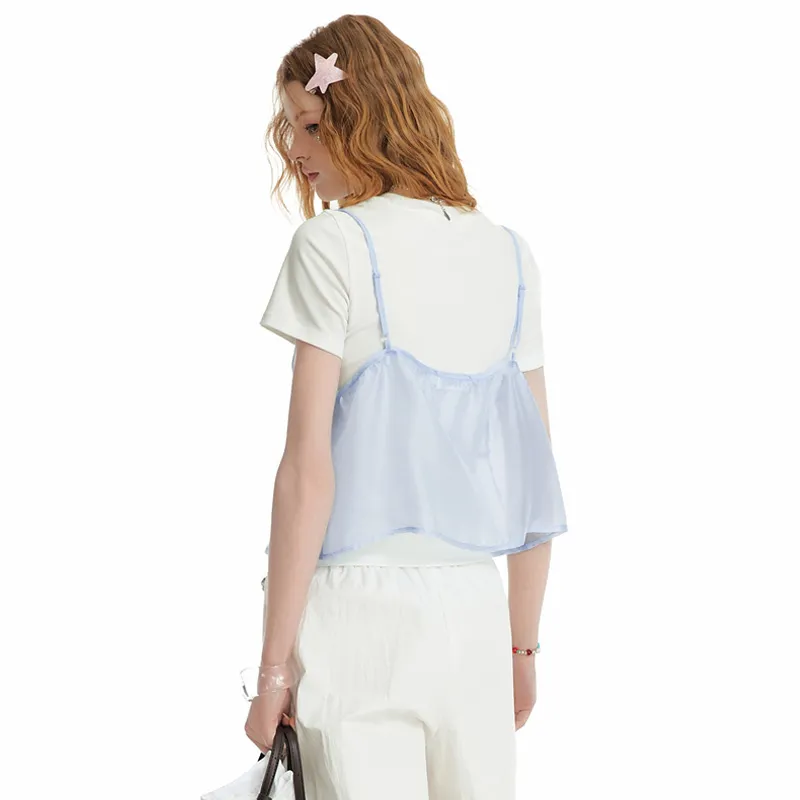 UNIFREE x AISILEXIAOTU Set in Sleeve T Shirt Women's-5