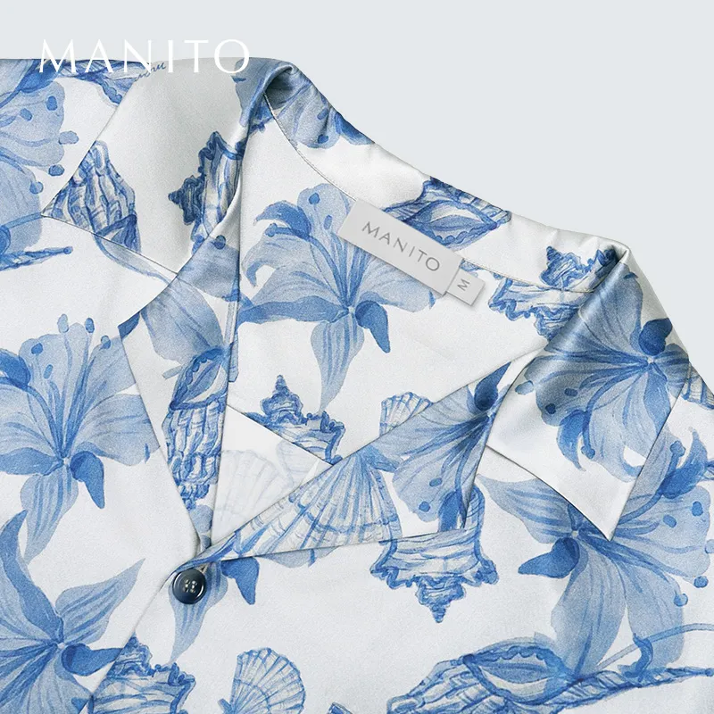 MANITO Pajama Set Men's Powder Blue-5