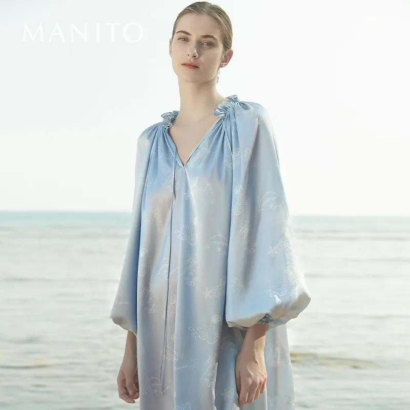 MANITO Nightgown Women's Blue Ocean-2