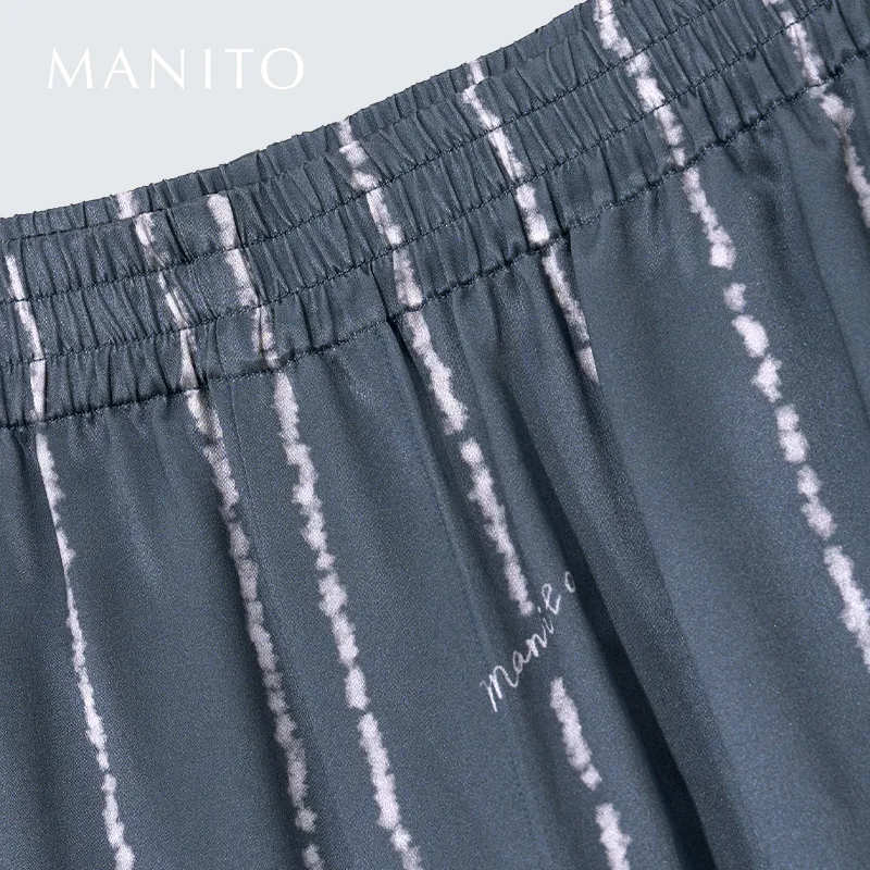 MANITO Pajama Set Men's Oxford Blue-5