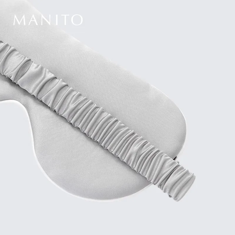 MANITO Fabric 90% Mulberry Silk, 10% Elastane, Filling 100% Mulberry Silk, 22 Micron Stretchy Satin Eye Masks-4