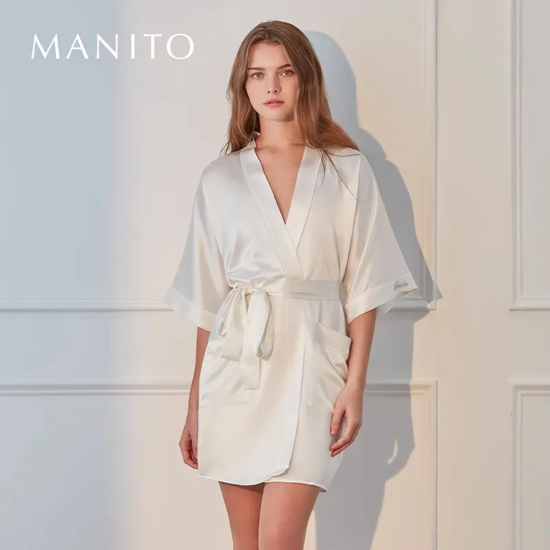 MANITO Short Sleep Robe Women's-3