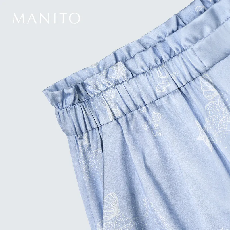 MANITO Pajama Set Women's Blue Ocean-5