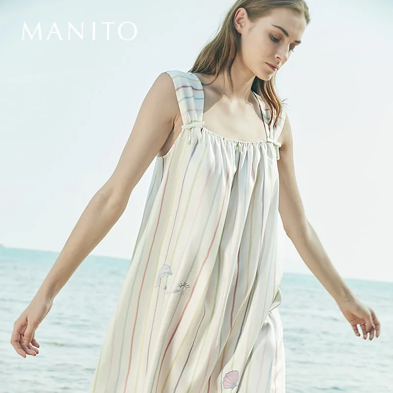 MANITO Nightgown Women's Rainbow Ocean-1