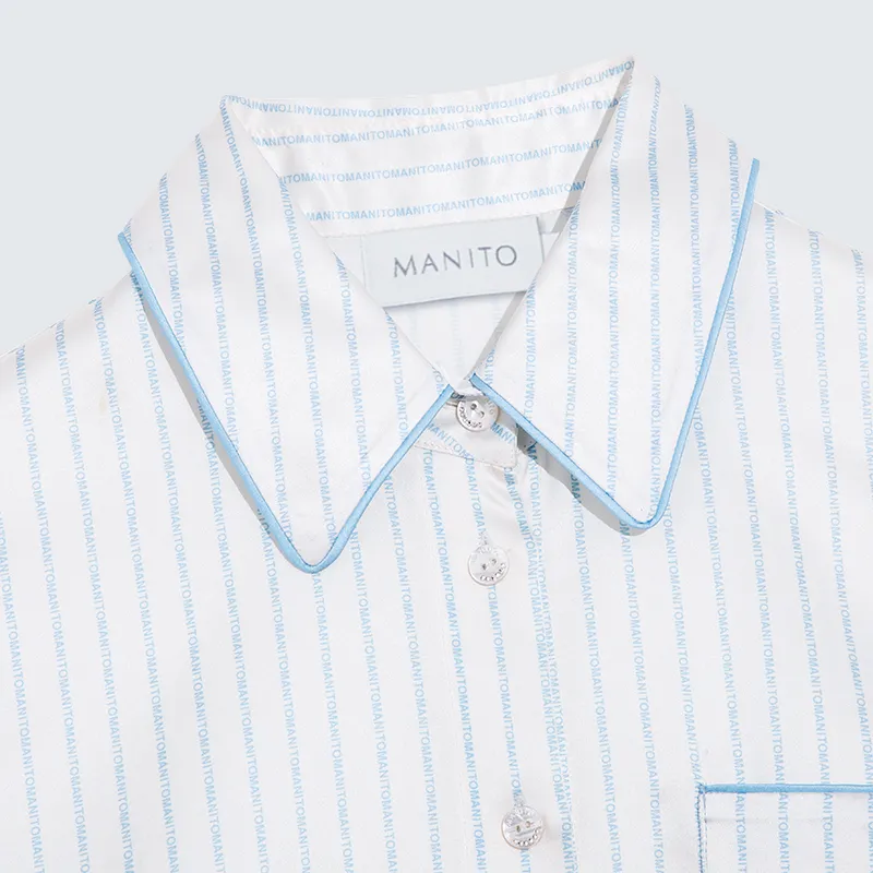 MANITO Hyper Pajama Set Women's Autumn Wave Blue-4