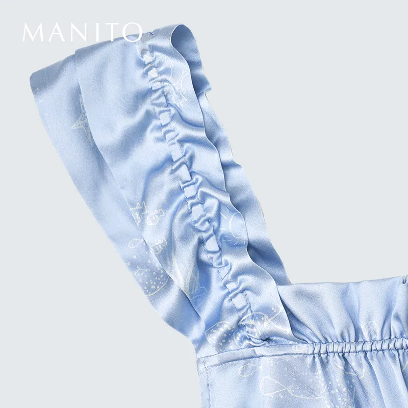 MANITO Pajama Set Women's Blue Ocean-4
