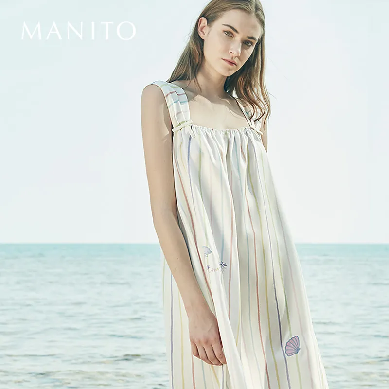 MANITO Nightgown Women's Rainbow Ocean-2