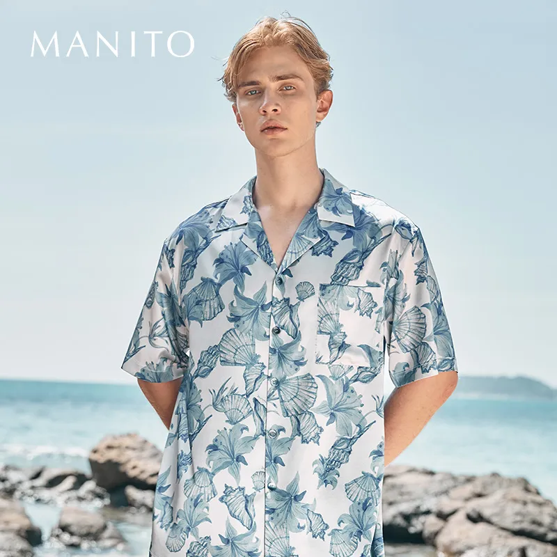 MANITO Pajama Set Men's Powder Blue-1