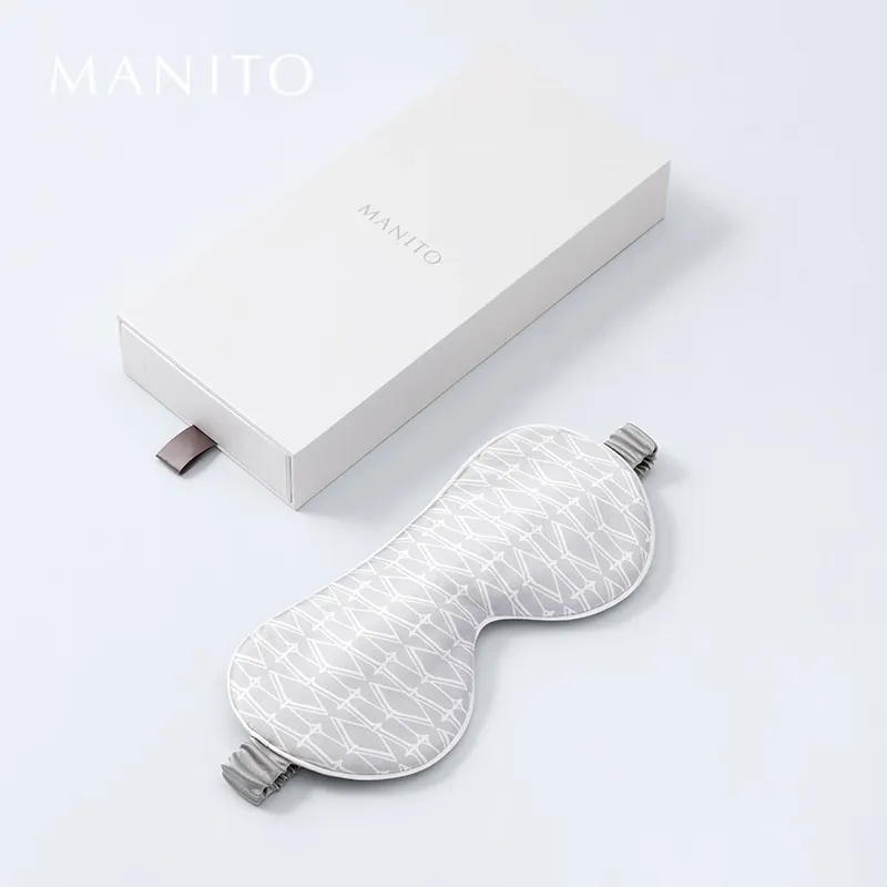 MANITO Fabric 90% Mulberry Silk, 10% Elastane, Filling 100% Mulberry Silk, 22 Micron Stretchy Satin Eye Masks-2