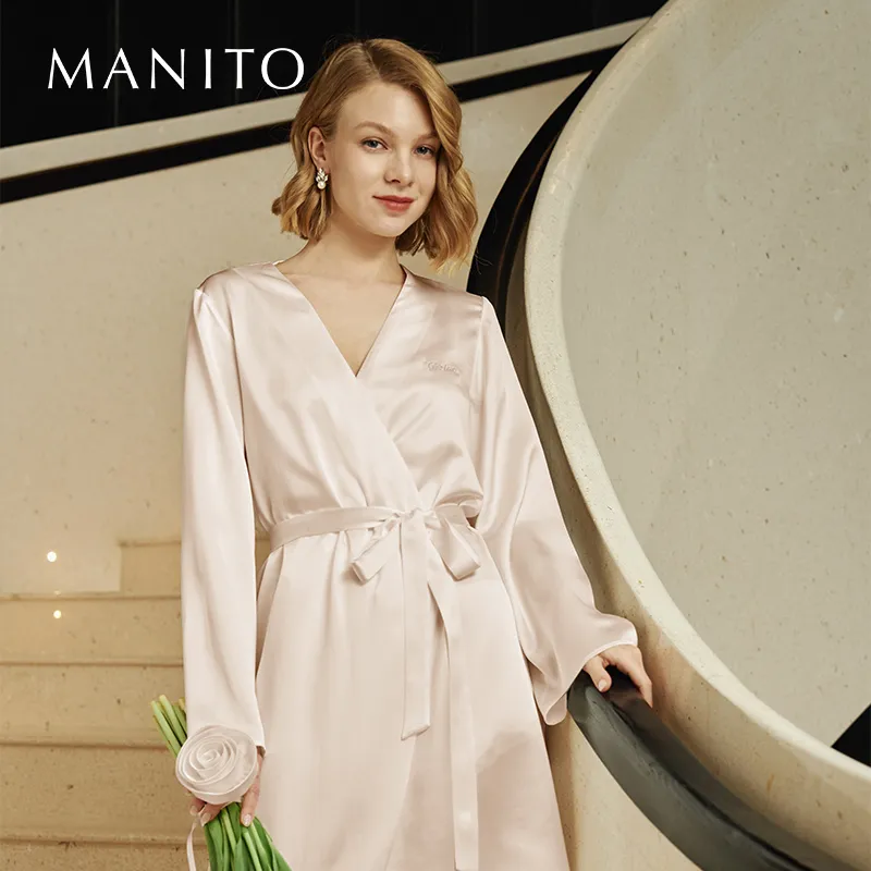MANITO Women's Bath Robes-7