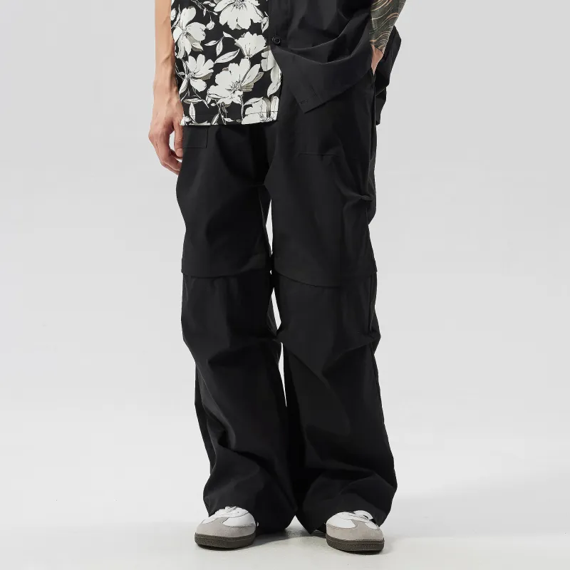 PILOTDRAGON Casual Cargo Pants Unisex Black-4