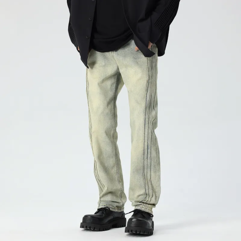 PILOTDRAGON Jeans Unisex Yellow Mud-2