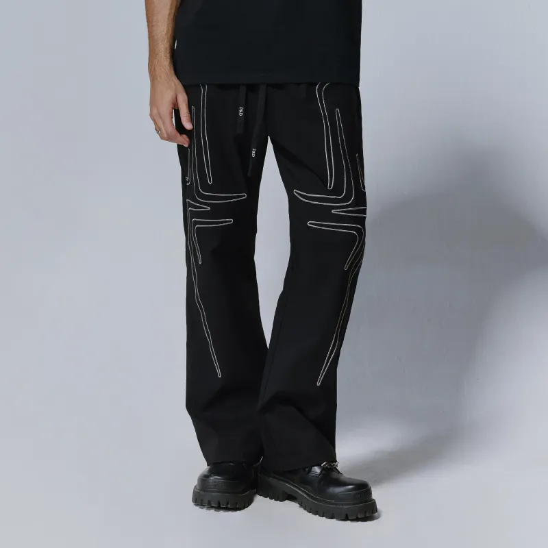 PILOTDRAGON SS25 P&D Casual Pants Unisex Black-2