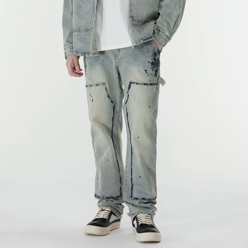 PILOTDRAGON P&D 24FW Jeans Unisex Yellow Mud-2
