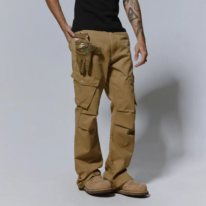 PILOTDRAGON SS25 P&D Jeans Unisex Khaki-5