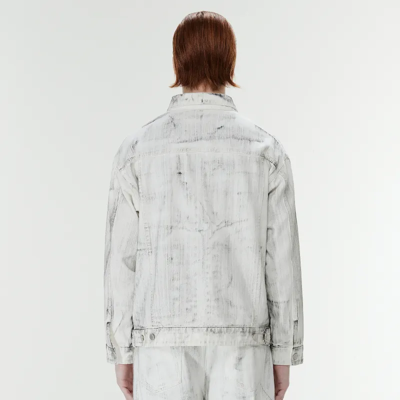 PILOTDRAGON x XINYINSU P&D 24FW Denim Jacket Unisex White-5
