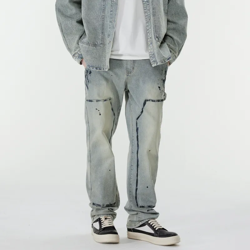 PILOTDRAGON P&D 24FW Jeans Unisex Yellow Mud-4