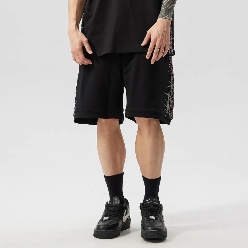 PILOTDRAGON Drawstring Knee Length Pants Shorts Unisex-5