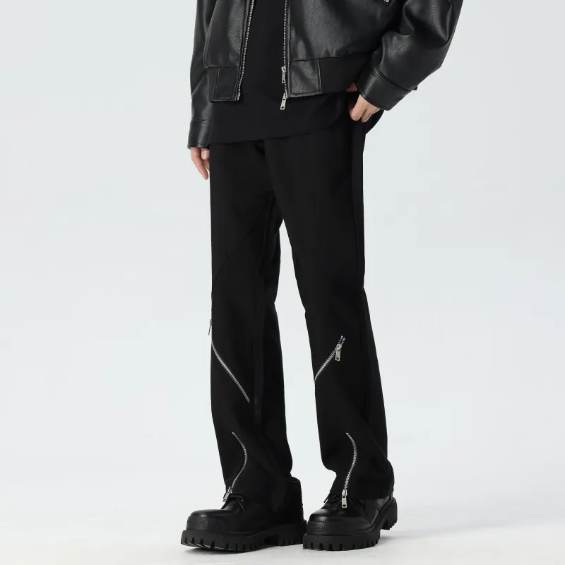 PILOTDRAGON Casual Pants Men Black-2