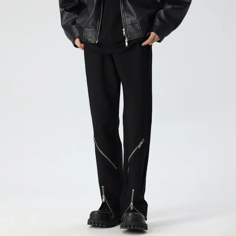 PILOTDRAGON Casual Pants Men Black-5