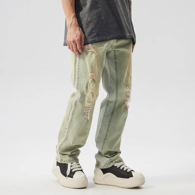 PILOTDRAGON Distressed Jeans Unisex-3
