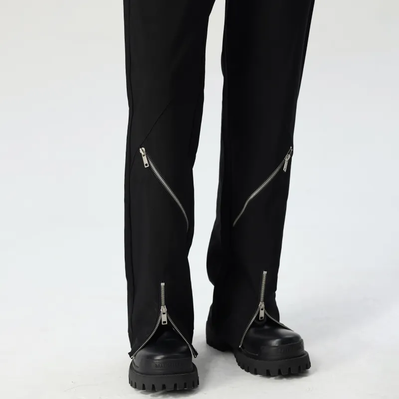 PILOTDRAGON Casual Pants Men Black-4