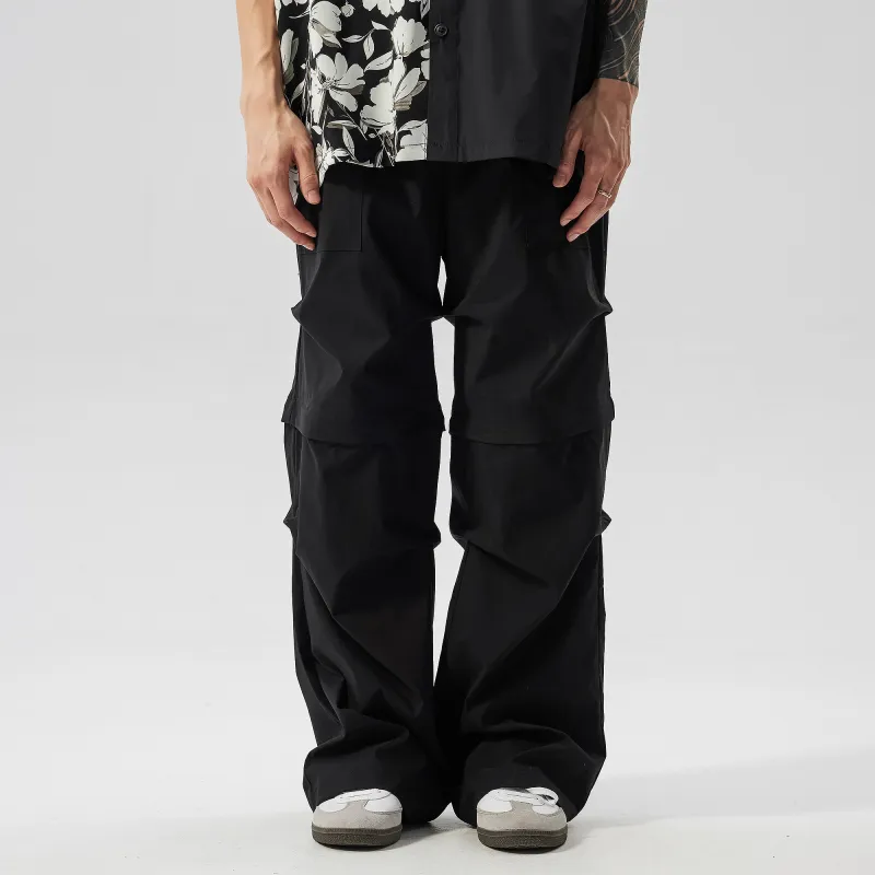 PILOTDRAGON Casual Cargo Pants Unisex Black-3