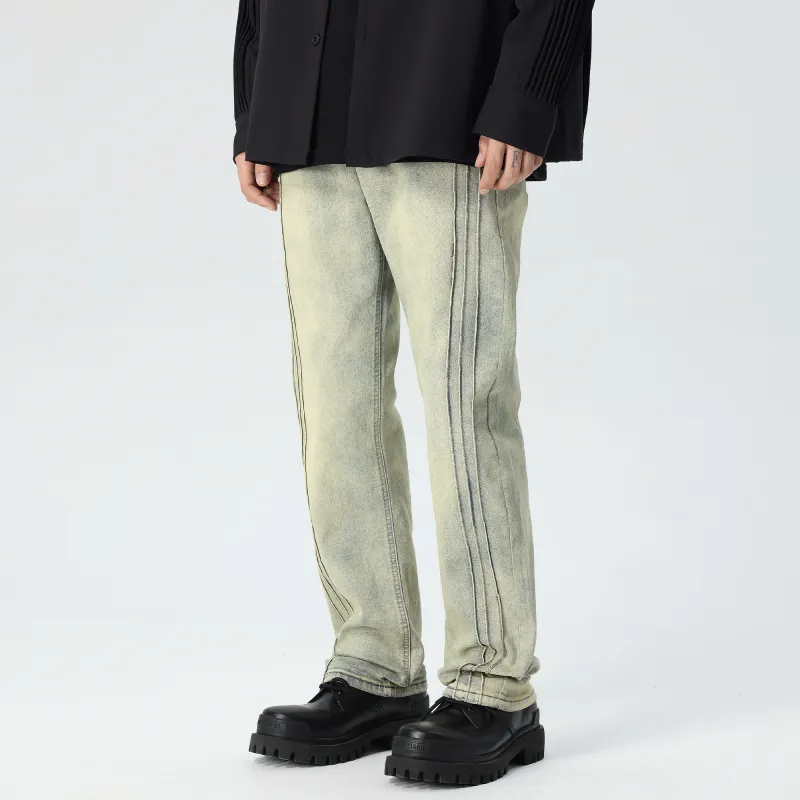 PILOTDRAGON Jeans Unisex Yellow Mud-3