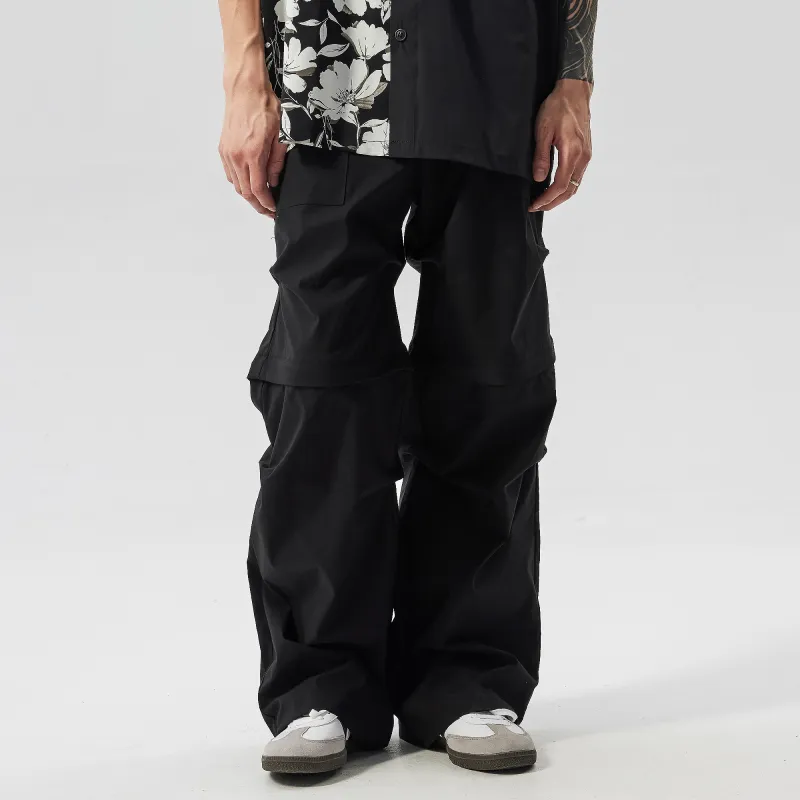 PILOTDRAGON Casual Cargo Pants Unisex Black-2