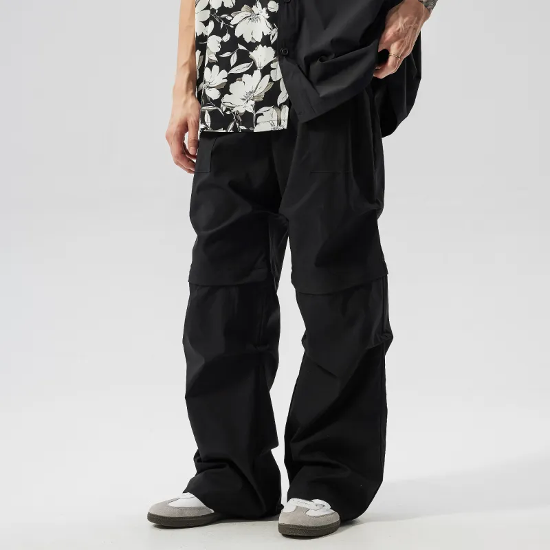 PILOTDRAGON Casual Cargo Pants Unisex Black-6