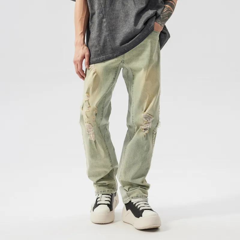 PILOTDRAGON Distressed Jeans Unisex-2