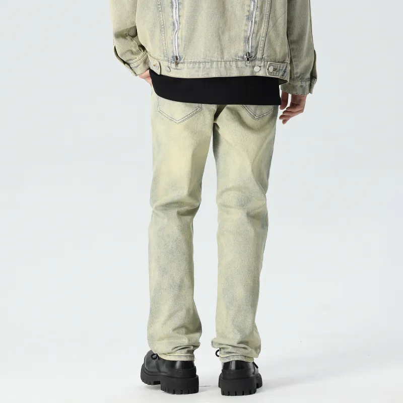 PILOTDRAGON Jeans Unisex Yellow Mud-5