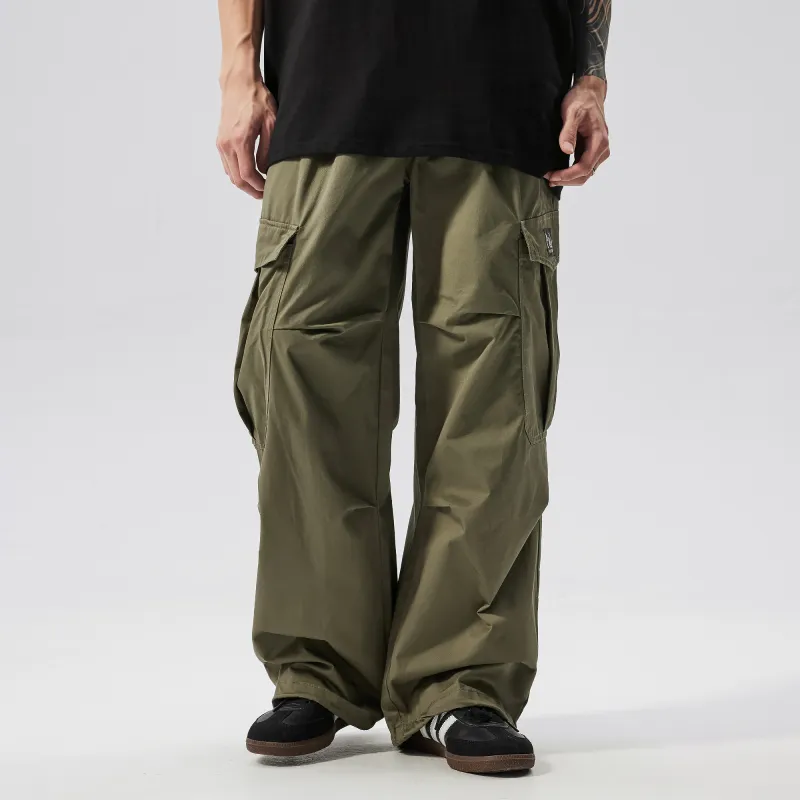 PILOTDRAGON Wide Leg Straight Fit Cargo Pants Unisex-5