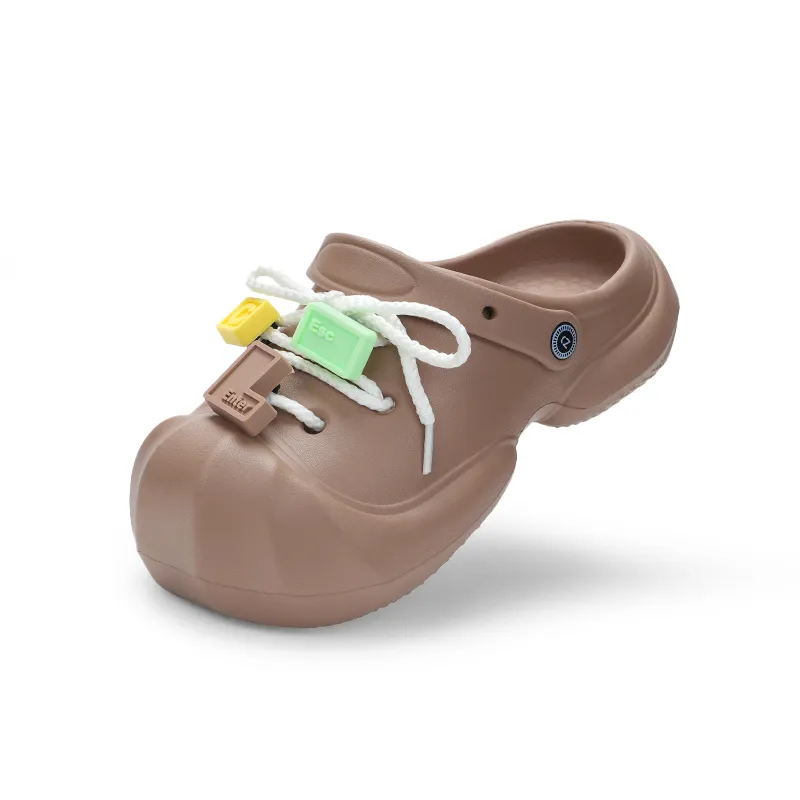 CHEDOIR Building Blocks Clogs Women's Summer DIY Outdoor Soft Sole Comfortable Beach Platform Closed Toe Shoes-8