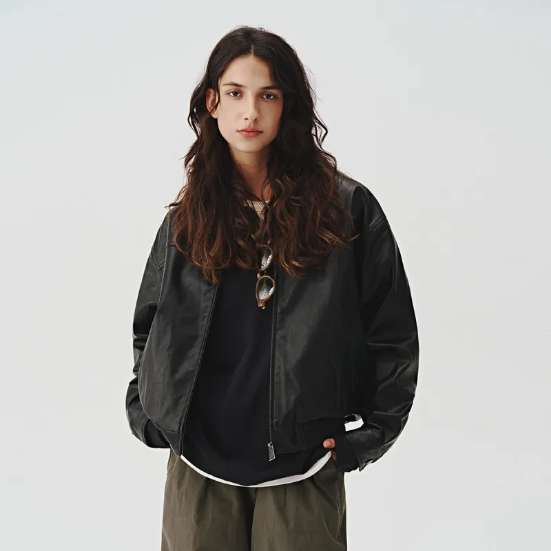 714STREET Leather Jacket Thickened Puffer Jacket Unisex-20