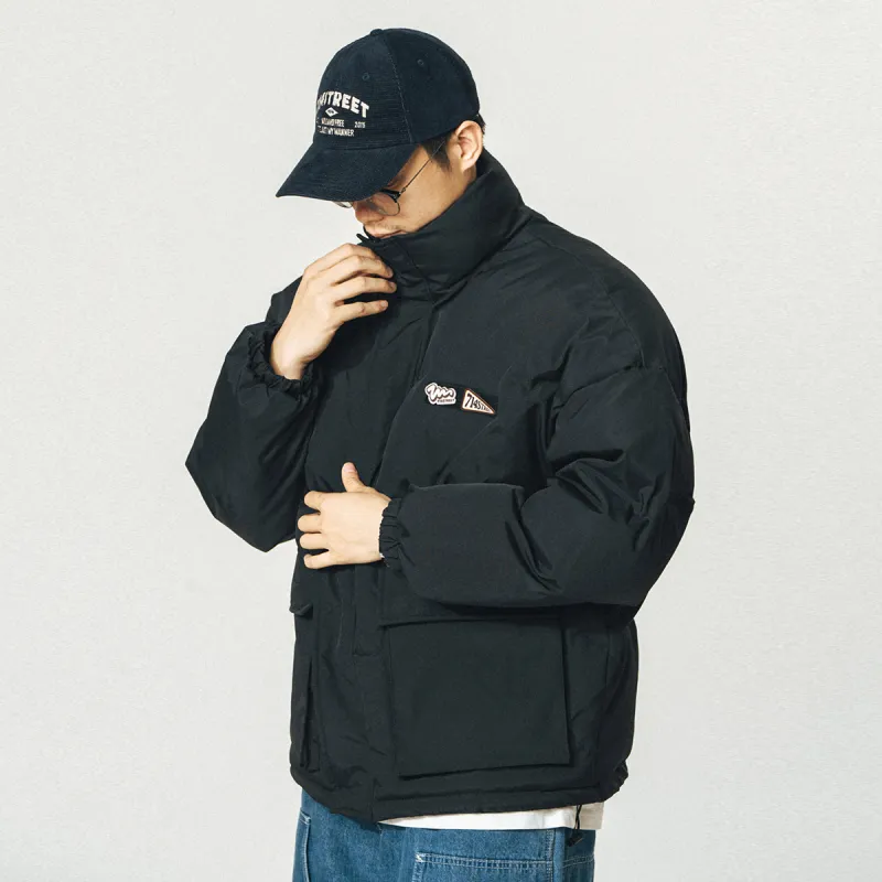 714STREET Puffer Jacket Unisex Black-6
