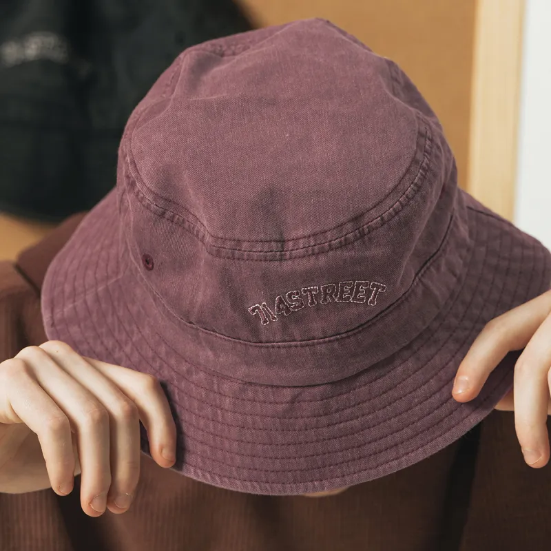 714STREET 100% Cotton Bucket Hats Unisex-7
