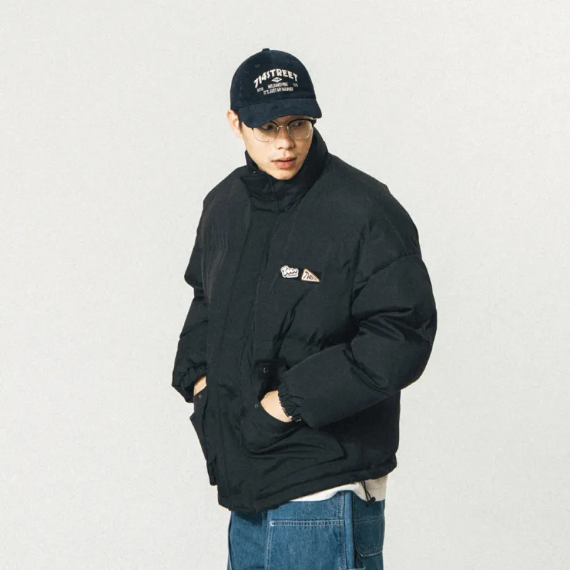 714STREET Puffer Jacket Unisex Black-4