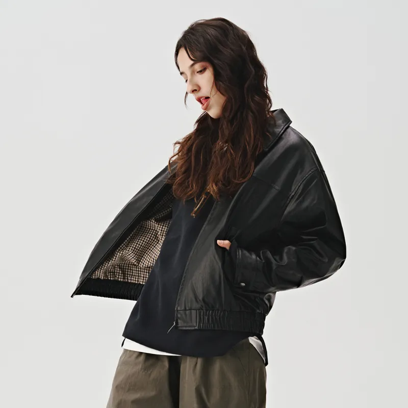 714STREET Leather Jacket Thickened Puffer Jacket Unisex-16